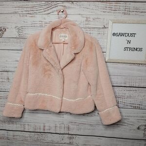 GYMBOREE Faux Fur Coat Size XL (14)